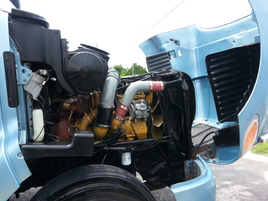 Big Rig Truck Engine Detailing